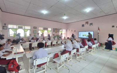Gebrakan Awal, Tim MTs Negeri 4 Bolsel Sosialisasi SPMB  Di 2 Sekolah Dasar