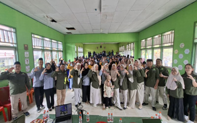 Dinas Kesehatan Bolsel Laksanakan Sosialisasi Kesehatan Jiwa Di MTs Negeri 4 Bolsel